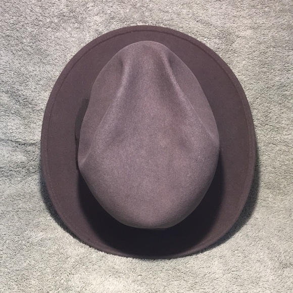 Bee Hats gray wool custom made gray short brim fedora size 7 dynafelt - Picture 5 of 15